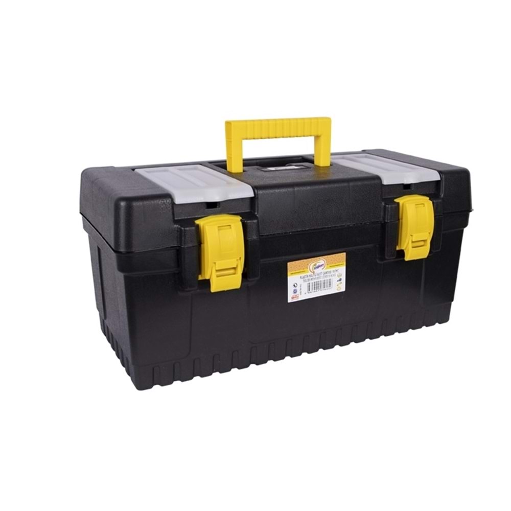 SAĞLAM 945 PLASTİK KİLİTLİ ALET ÇANTASI 19 İNÇ *3*