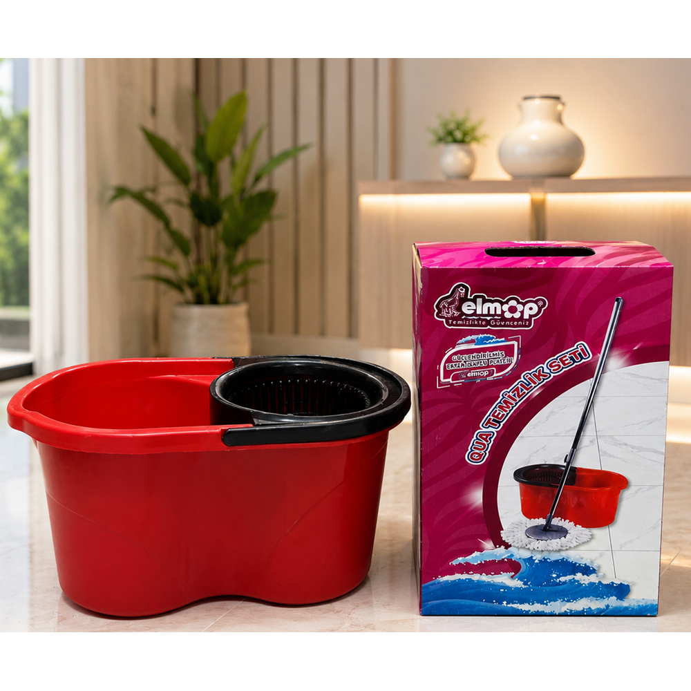 ELMOP SET01 TEMİZLİK SETİ DÖNERLİ VİLEDA *1*