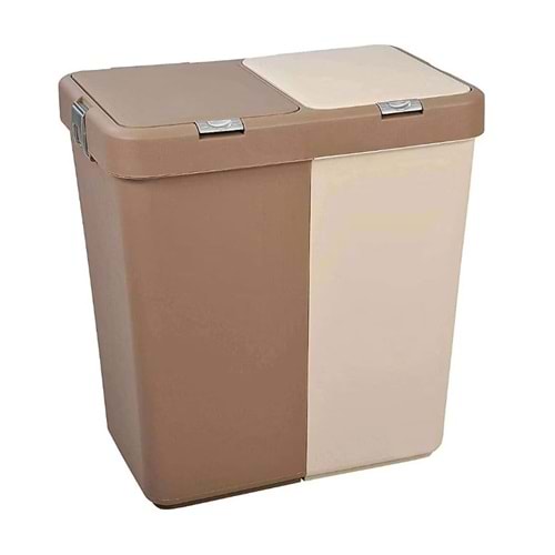 ALPA MT-09 MOTEK DUO BASKET ÇAMAŞIR SEPETİ BEJ KAHVE *6*